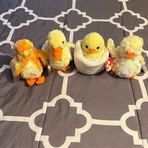 Easter Chicks Beanie Baby Bundle